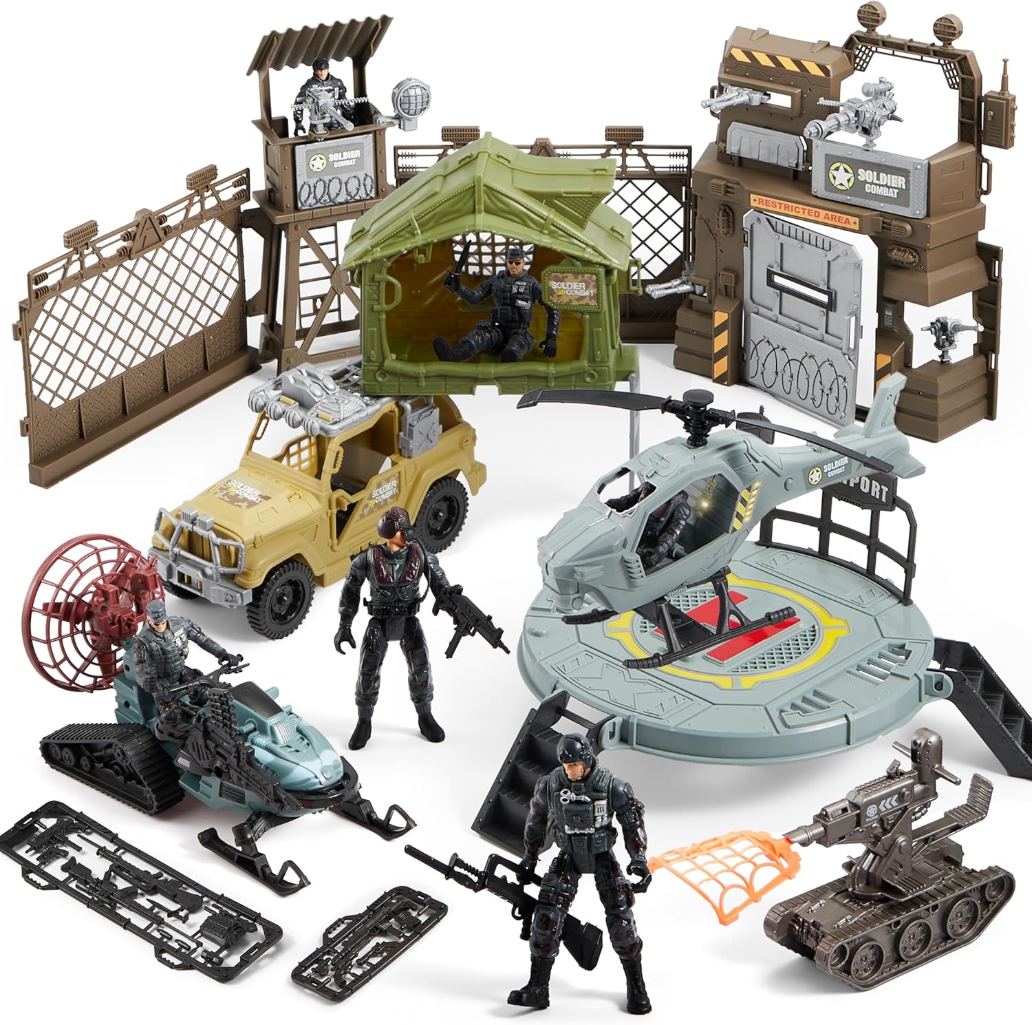 Kids Toys Vehicle - JOYFY Military Toy Set with Army