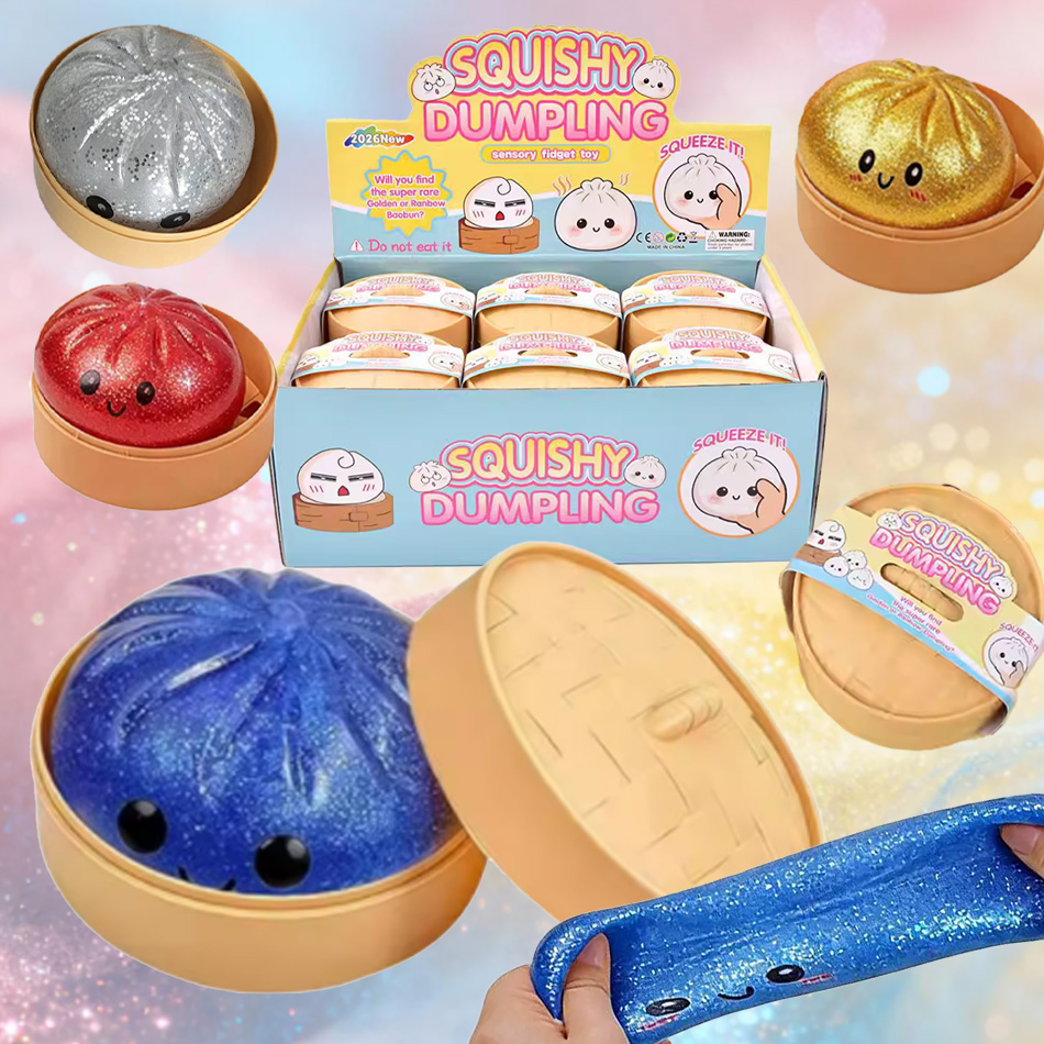 Kids Toys Dumplings - Simulation Flash Dumpling Squishy Stress Ball