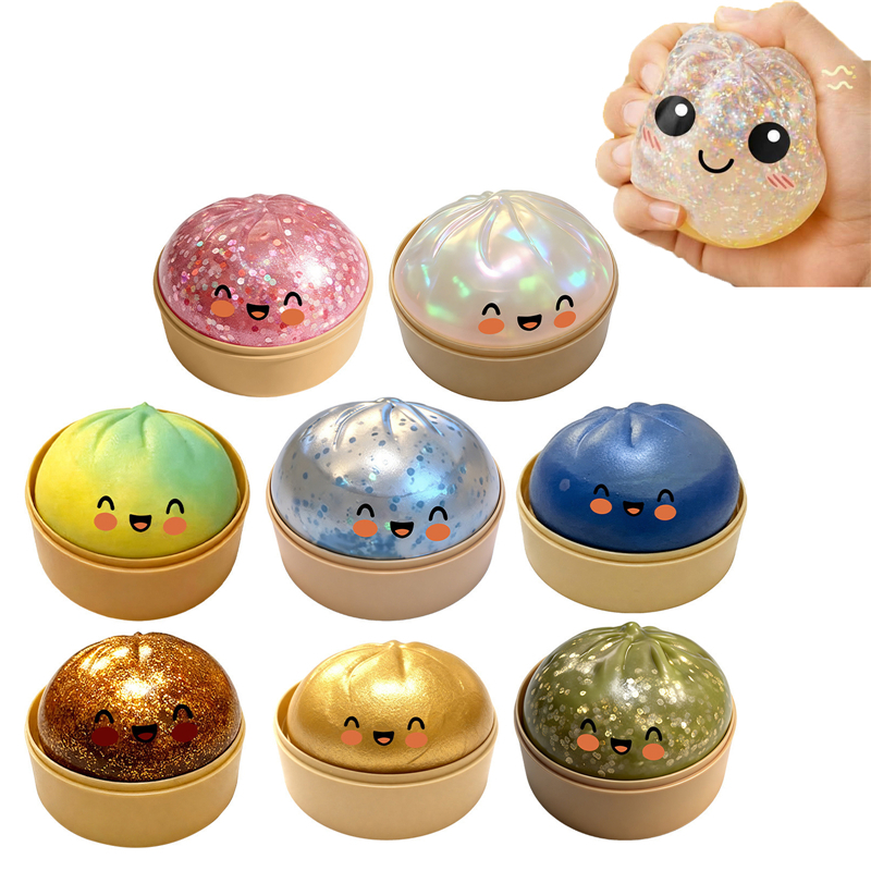 Kids Toys Dumplings - Fidget Toy Squishy Colorful Dumpling Toys