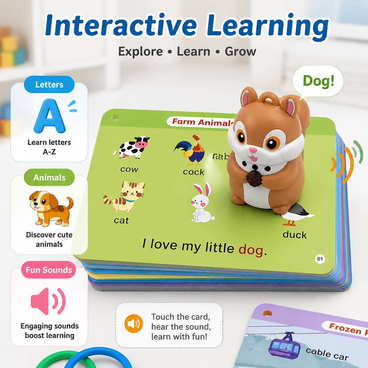 Kids Toys Under 1000 - Little Squirrel Talking Pen Interactive Learning