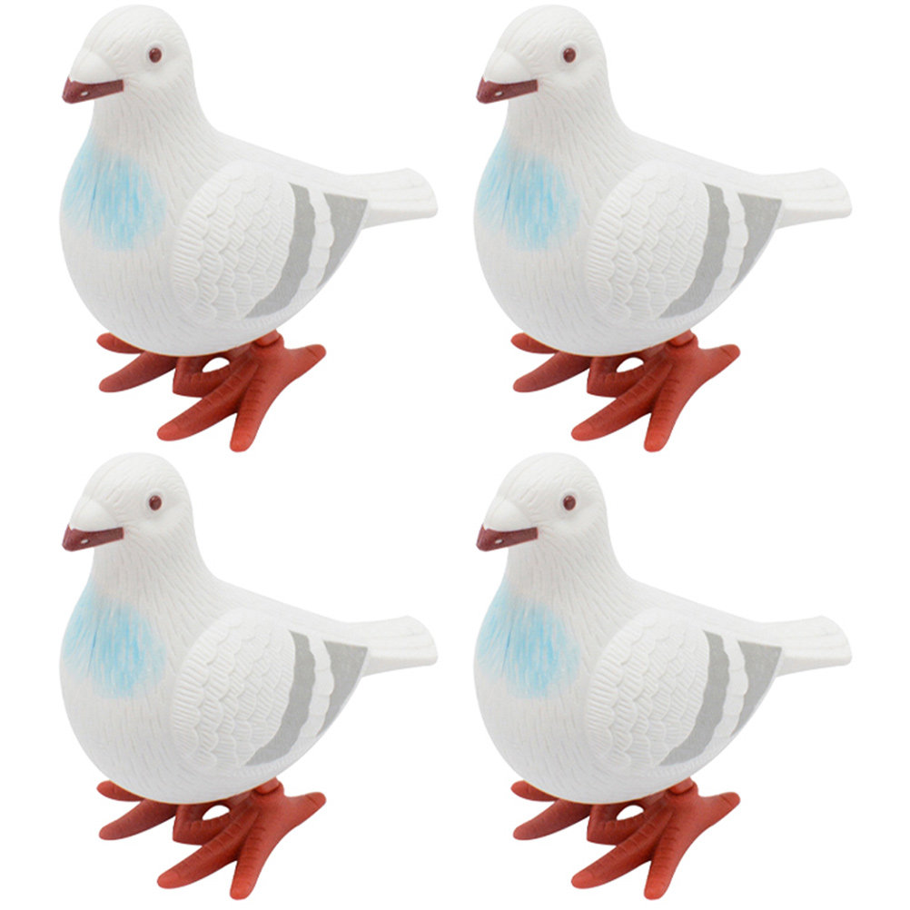 Kids Toys Vehicle - 4Pcs Wind Up Pigeon Animals Creative