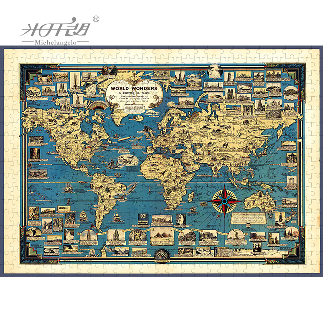Kids Toys Under 1000 - Michelangelo Wooden Jigsaw Puzzle 1000 1500