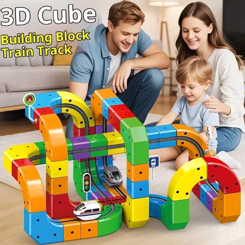 Kids Toys Vehicle - Electric Magnetic Track Set With Anti-Gravity