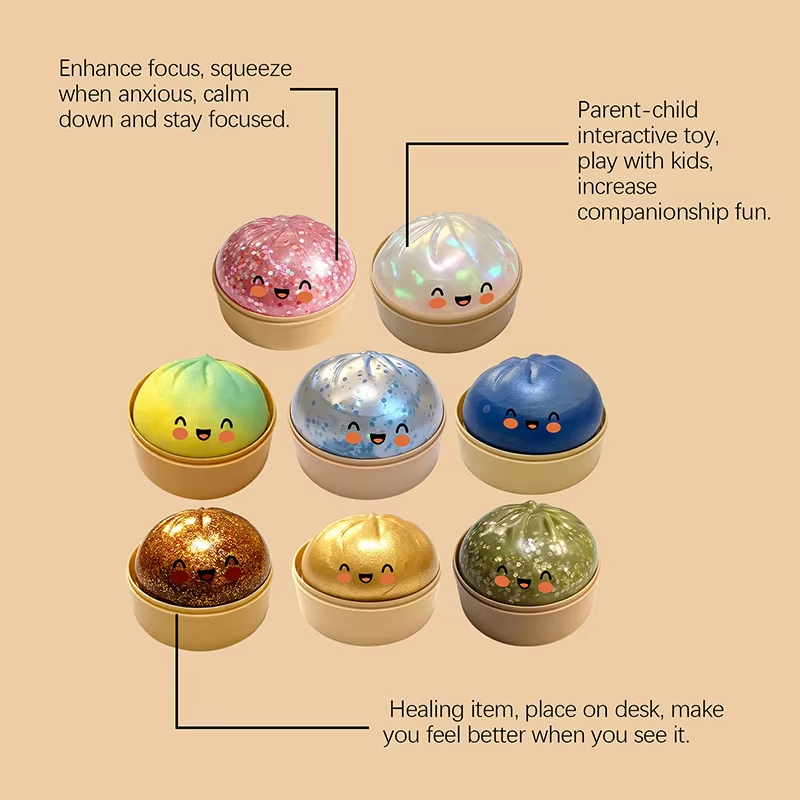 Kids Toys Dumplings - Flash Dumpling Pressure Ball - Slow