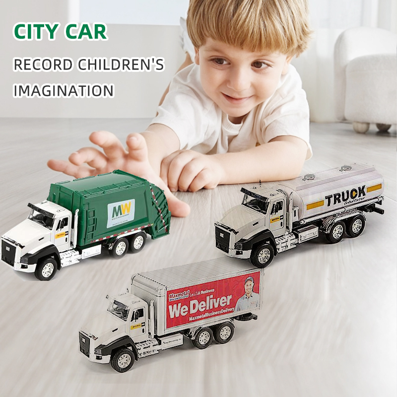 Kids Toys Vehicle - 3 Pack of Diecast Sanitation Vehicle