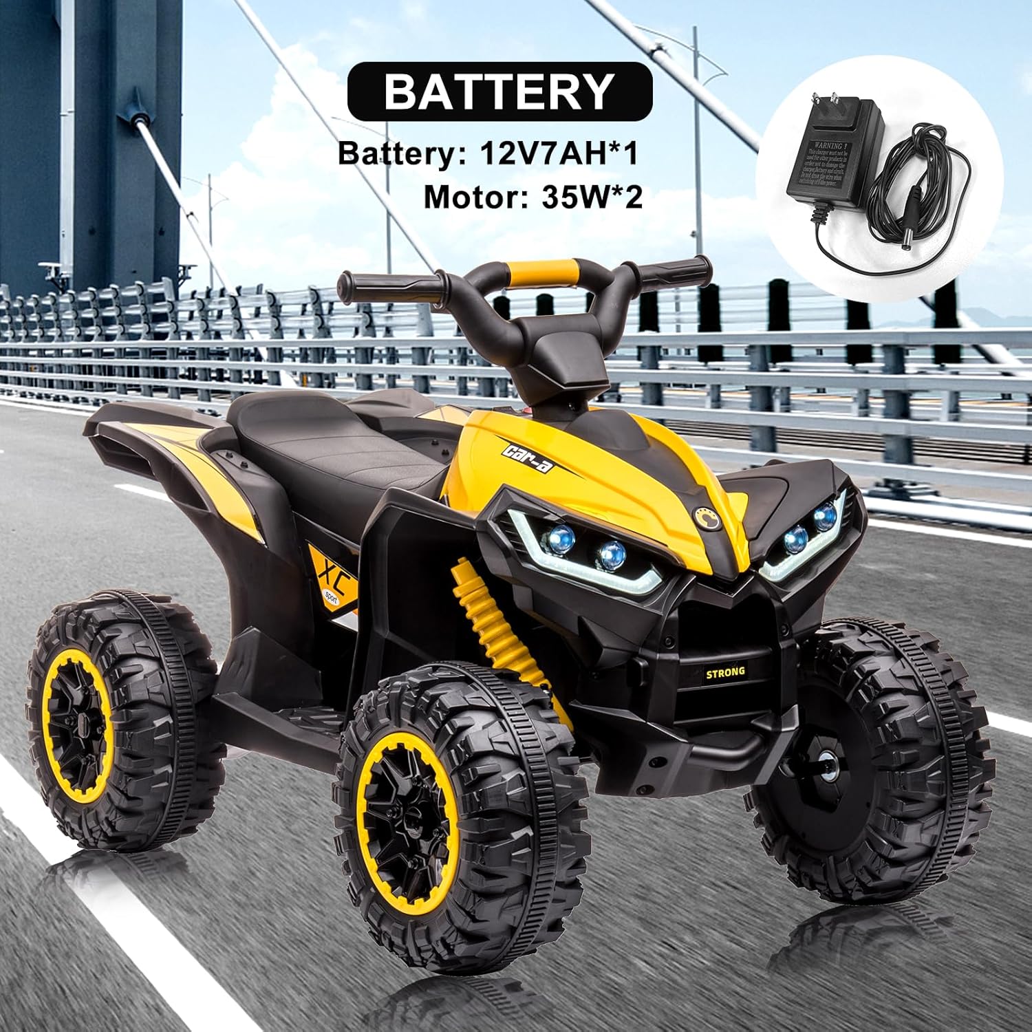 12V Kids Ride On ATV, 4 Wheele - Kids Toys Vehicle 评论和价格
