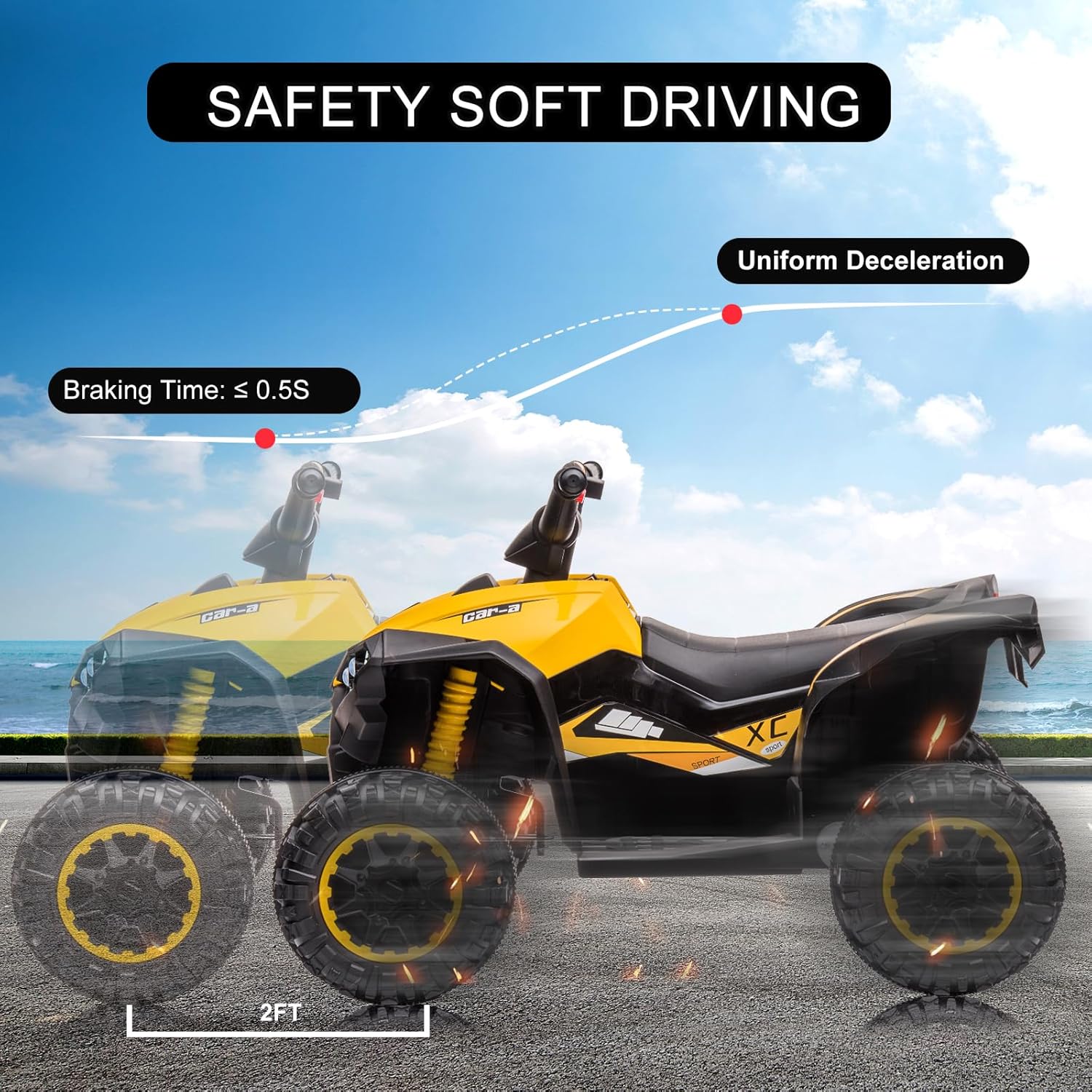 12V Kids Ride On ATV, 4 Wheele - Kids Toys Vehicle 评论和价格