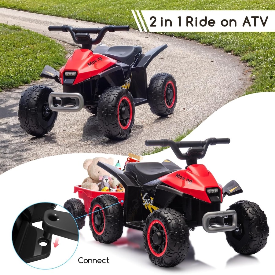 Kids Ride On Toys,6V Kids ATV  - Kids Toys Quad 评论和价格