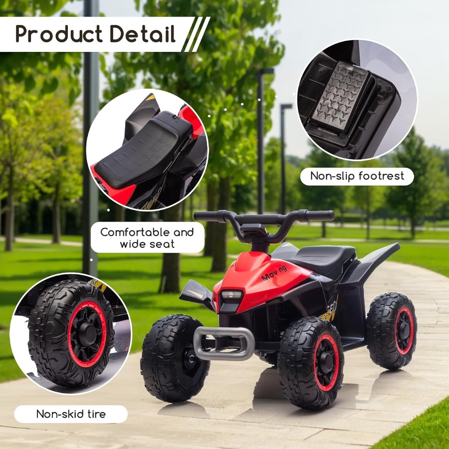 Kids Ride On Toys,6V Kids ATV  - Kids Toys Quad 评论和价格