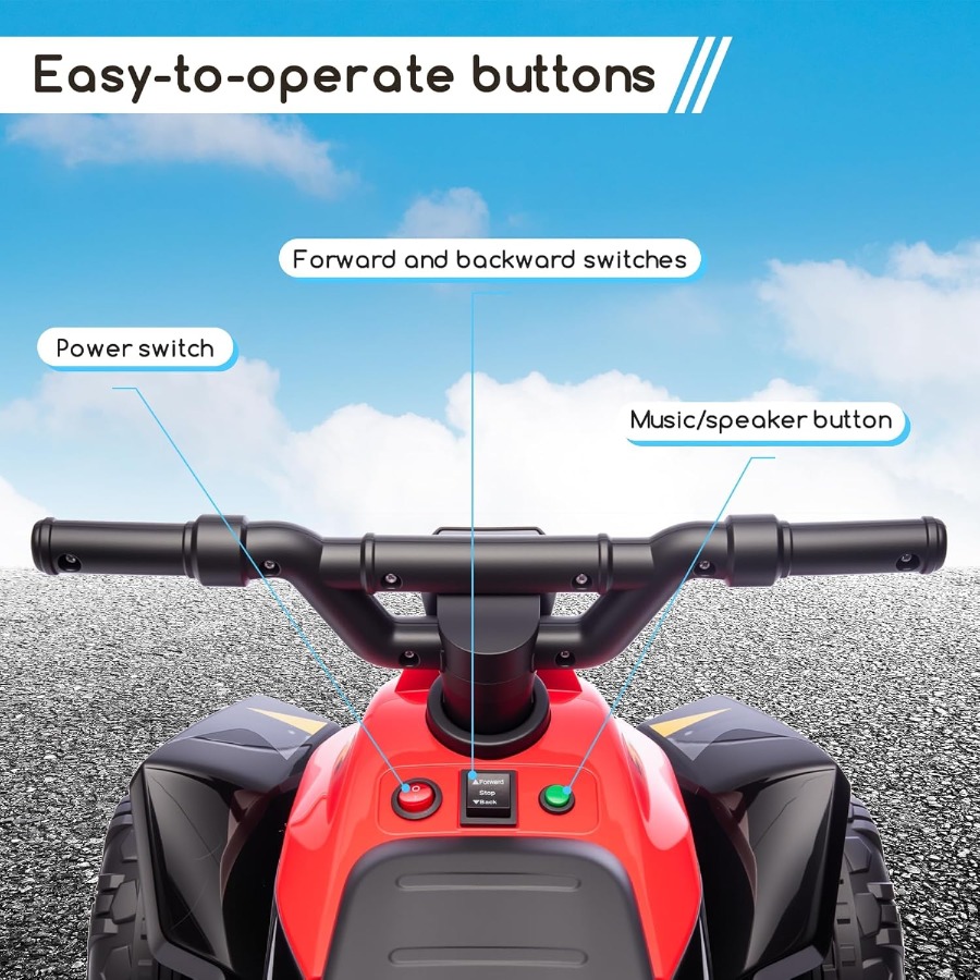 Kids Ride On Toys,6V Kids ATV  - Kids Toys Quad 评论和价格