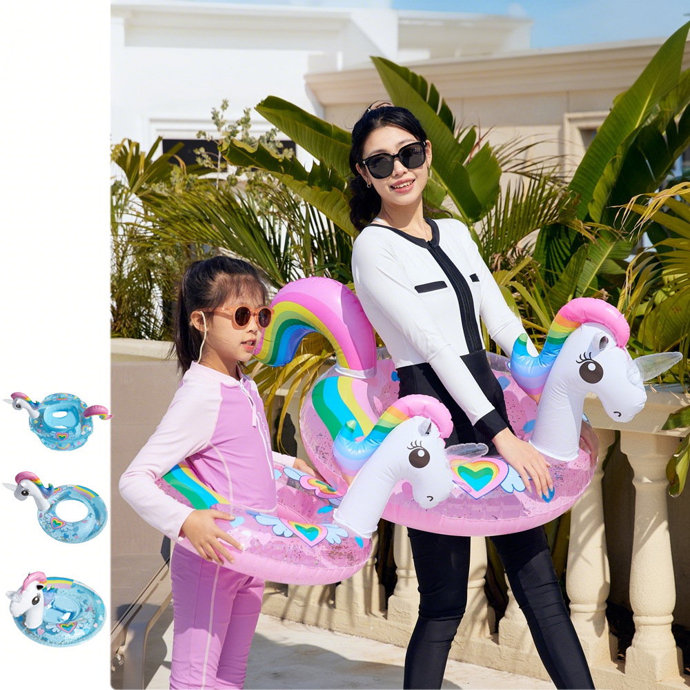 Cartoon Unicorn Baby Swim Ring - Kids Toys Play Youtube 评论和价格