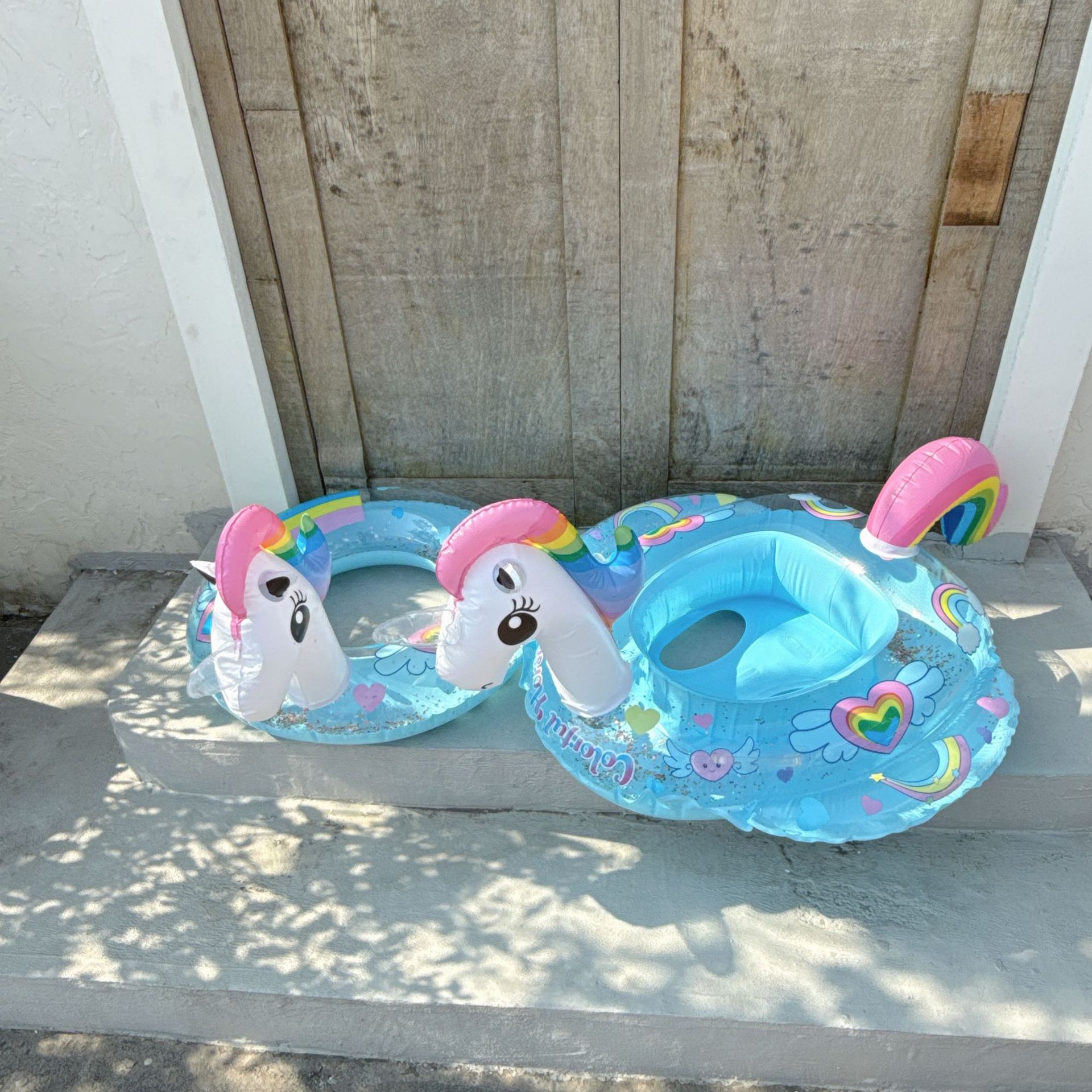 Cartoon Unicorn Baby Swim Ring - Kids Toys Play Youtube 评论和价格