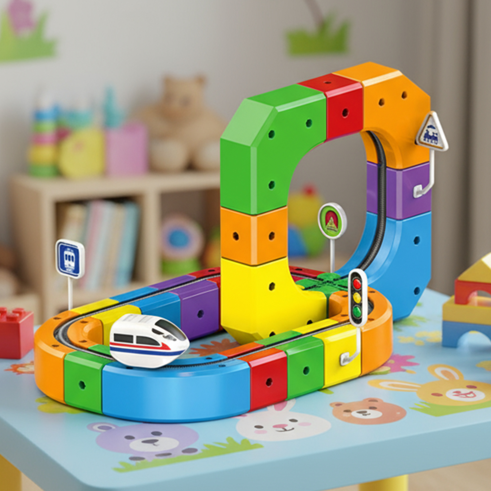 Electric Magnetic Track Set wi - Kids Toys Vehicle 评论和价格