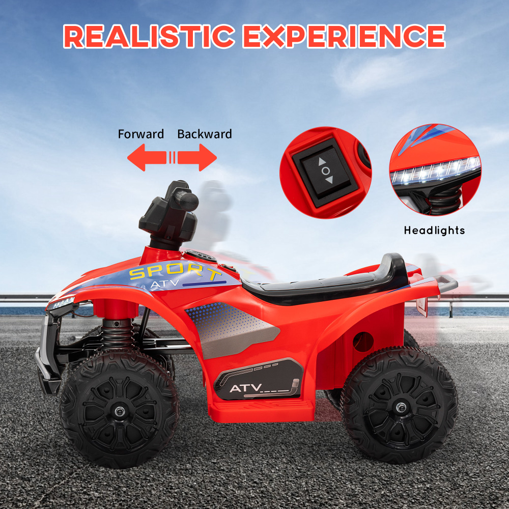 Qaba Kids ATV Quad, 6V Ride on - Kids Toys Quad 评论和价格