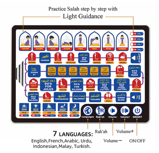 Islamic Tablet AL-Quran Belaja - Kids Quran Toys 评论和价格