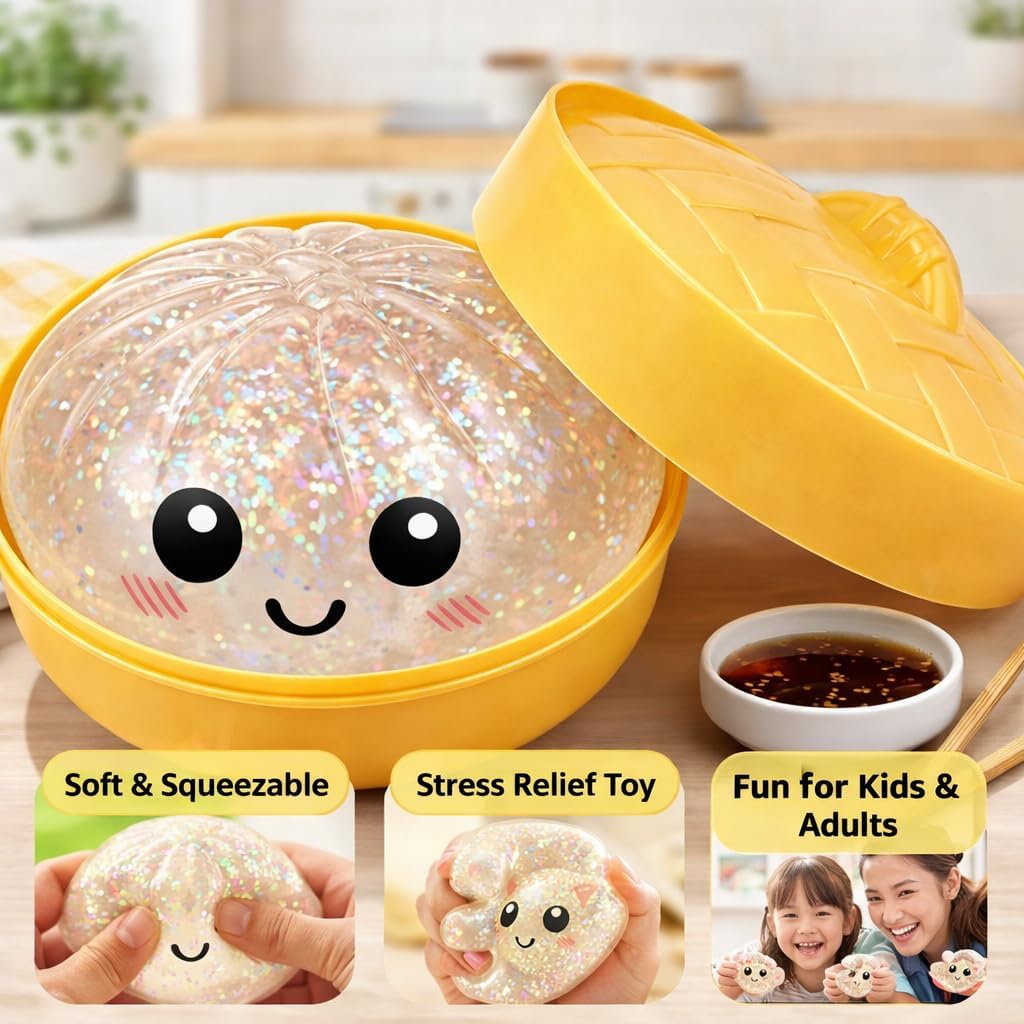 New Glitter Powder Dumpling Sq - Kids Toys Dumplings 评论和价格
