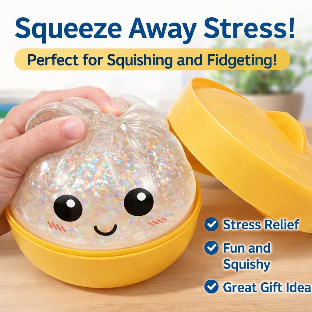New Glitter Powder Dumpling Sq - Kids Toys Dumplings 评论和价格