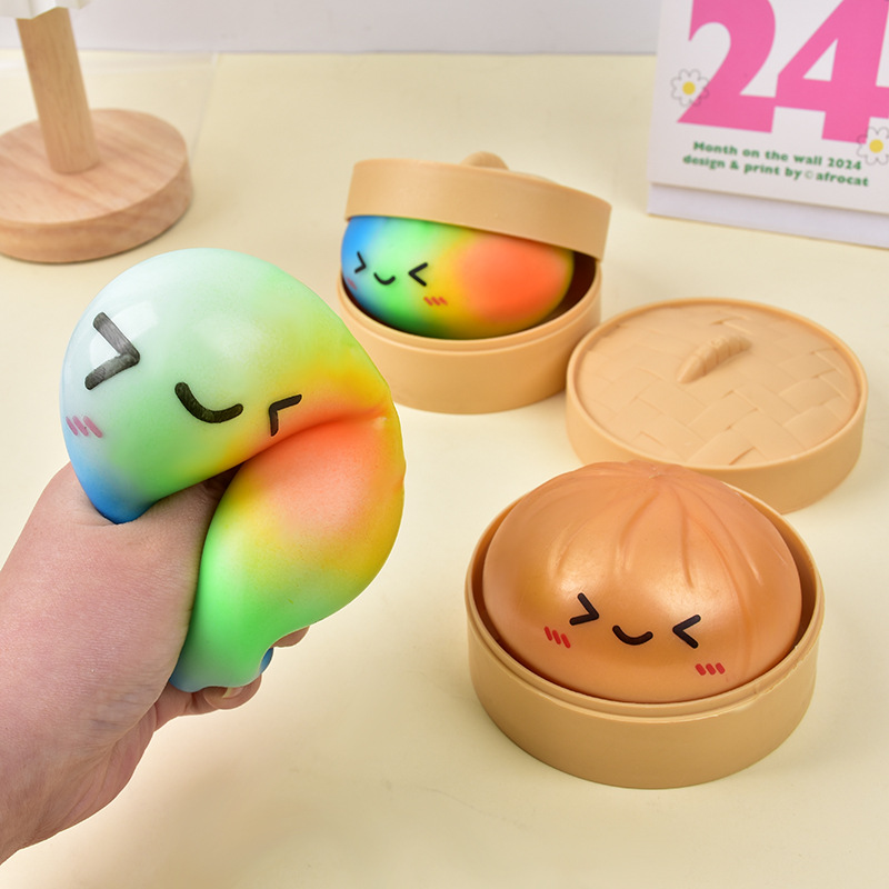 Rainbow Dumpling Squishy Toy T - Kids Toys Dumplings 评论和价格