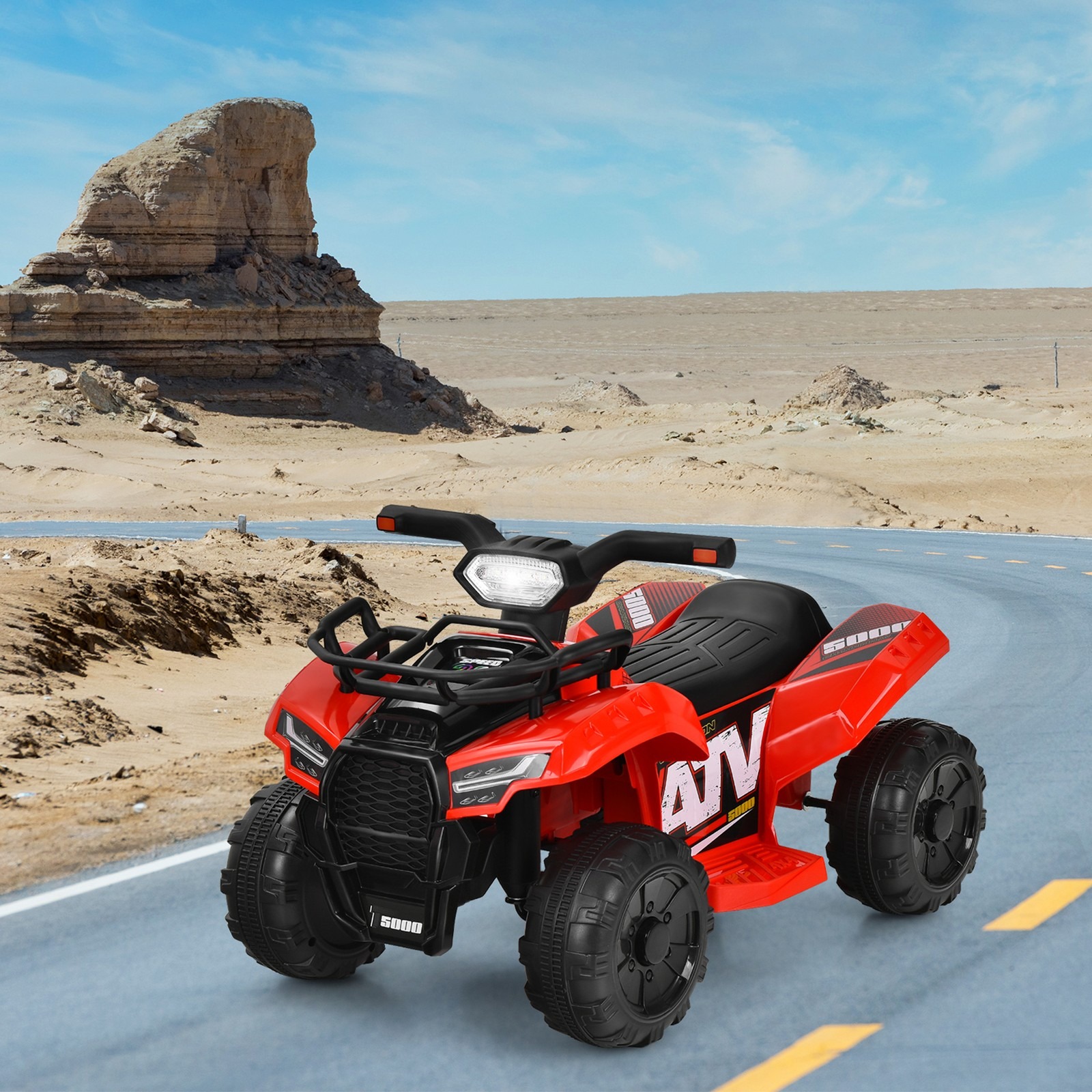 6V 4 Wheels ATV Quad Ride On C - Kids Toys Quad 评论和价格