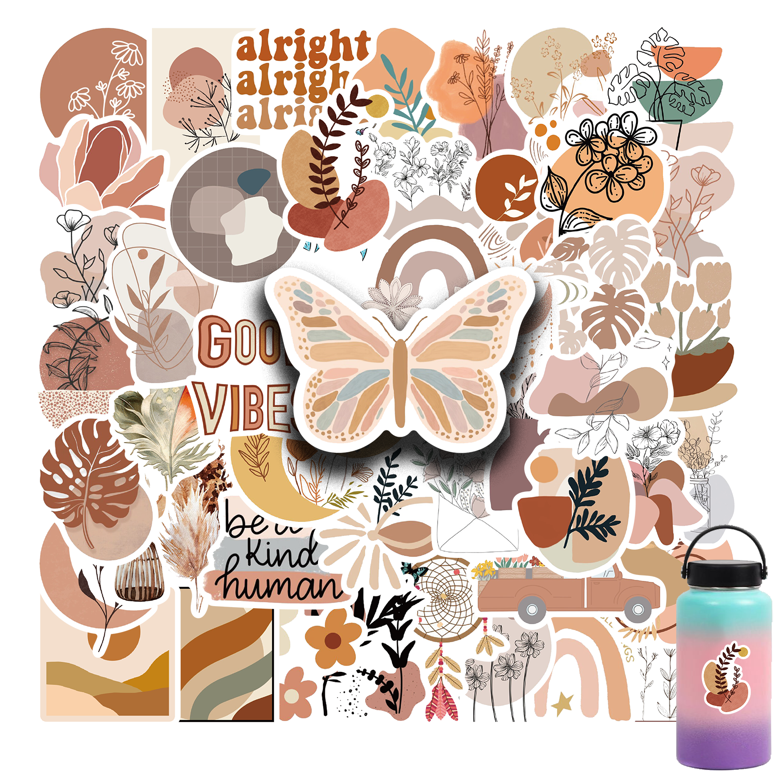 50PCS INS Vintage Art Bohemia  - Kids Toys Vintage 评论和价格