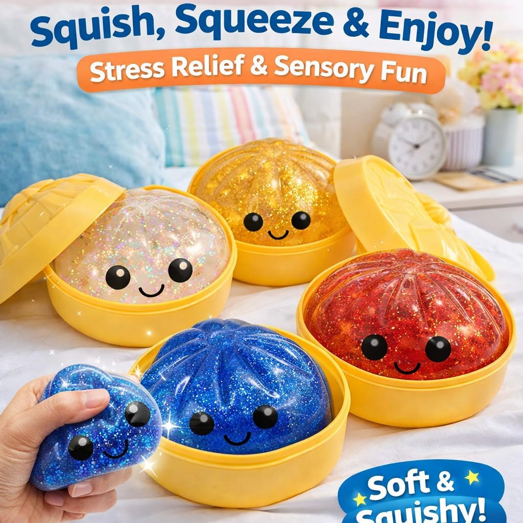 Glitter Dumpling Squishy Toy S - Kids Toys Dumplings 评论和价格