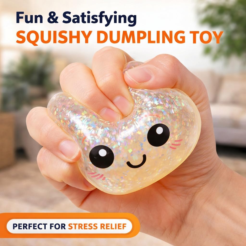 Glitter Dumpling Squishy Toy S - Kids Toys Dumplings 评论和价格
