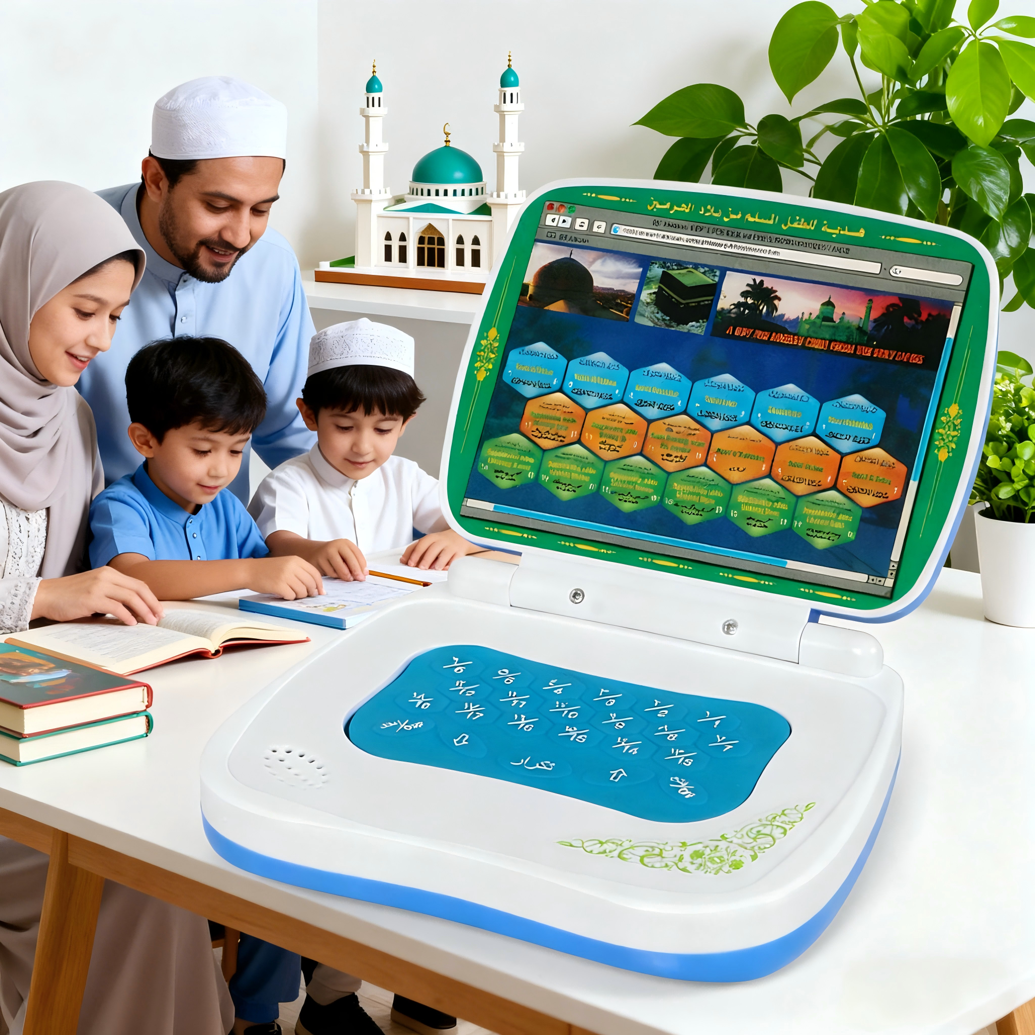 Foldable Quran Learning Tablet - Kids Quran Toys 评论和价格