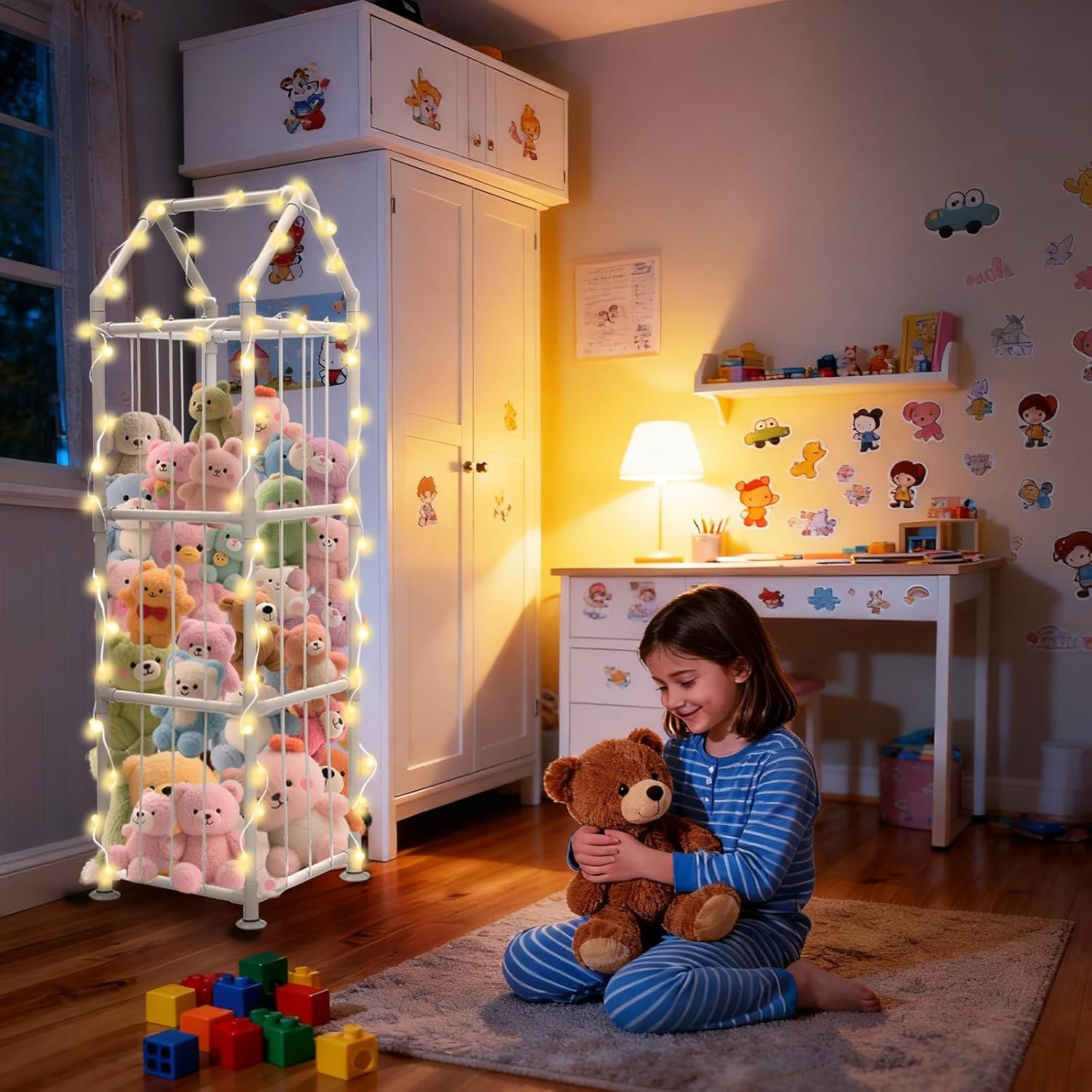 Stuffed Animal Storage with Su - Kids Toys Animal 评论和价格