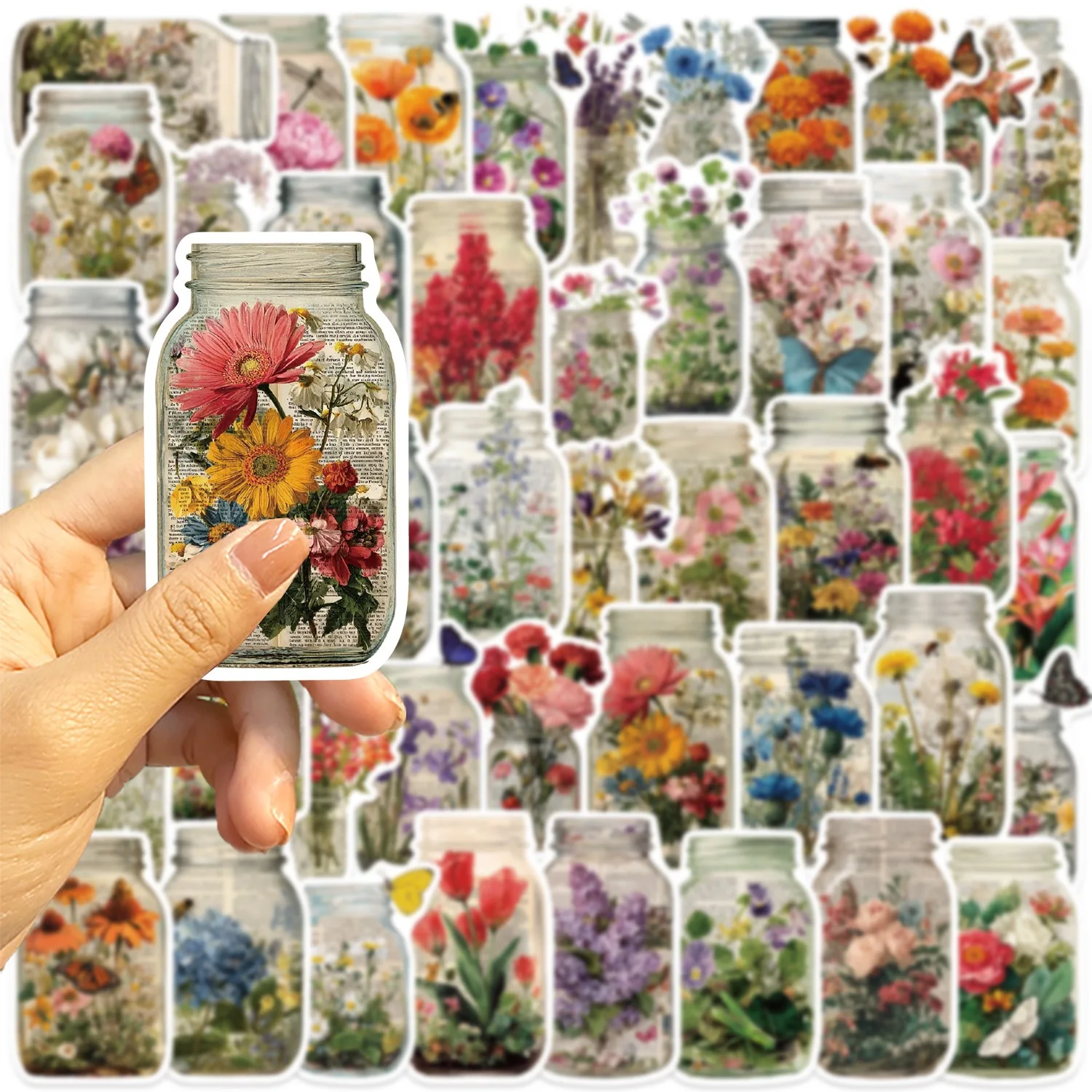 50pcs Vintage Bottle Flower St - Kids Toys Vintage 评论和价格