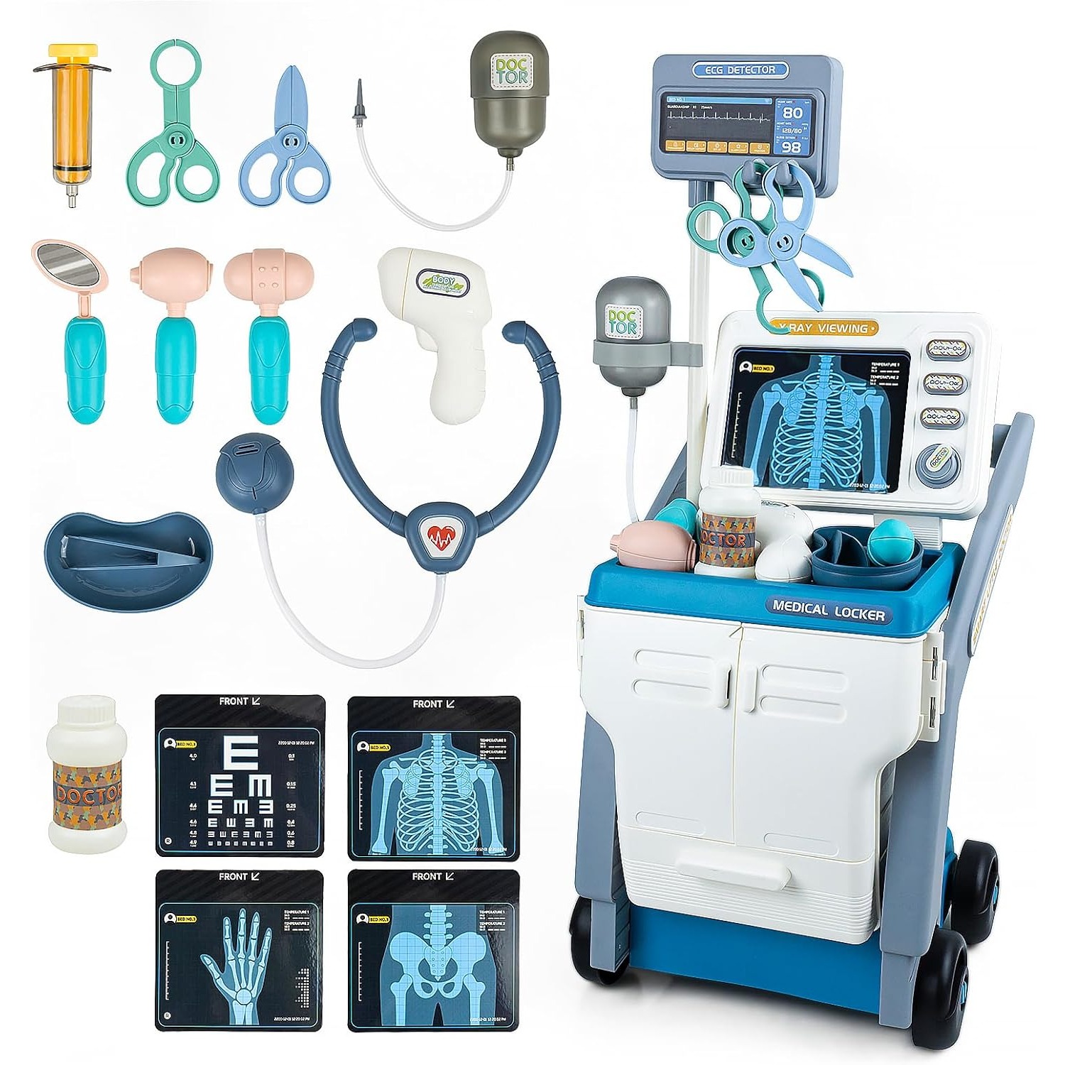 Doctor Kit Toy Pretend Play Do - Kids Xray Toys 评论和价格