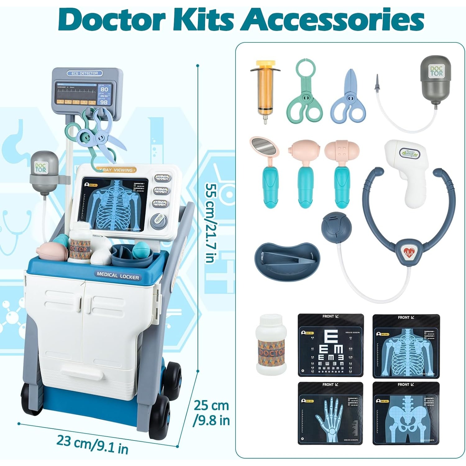 Doctor Kit Toy Pretend Play Do - Kids Xray Toys 评论和价格