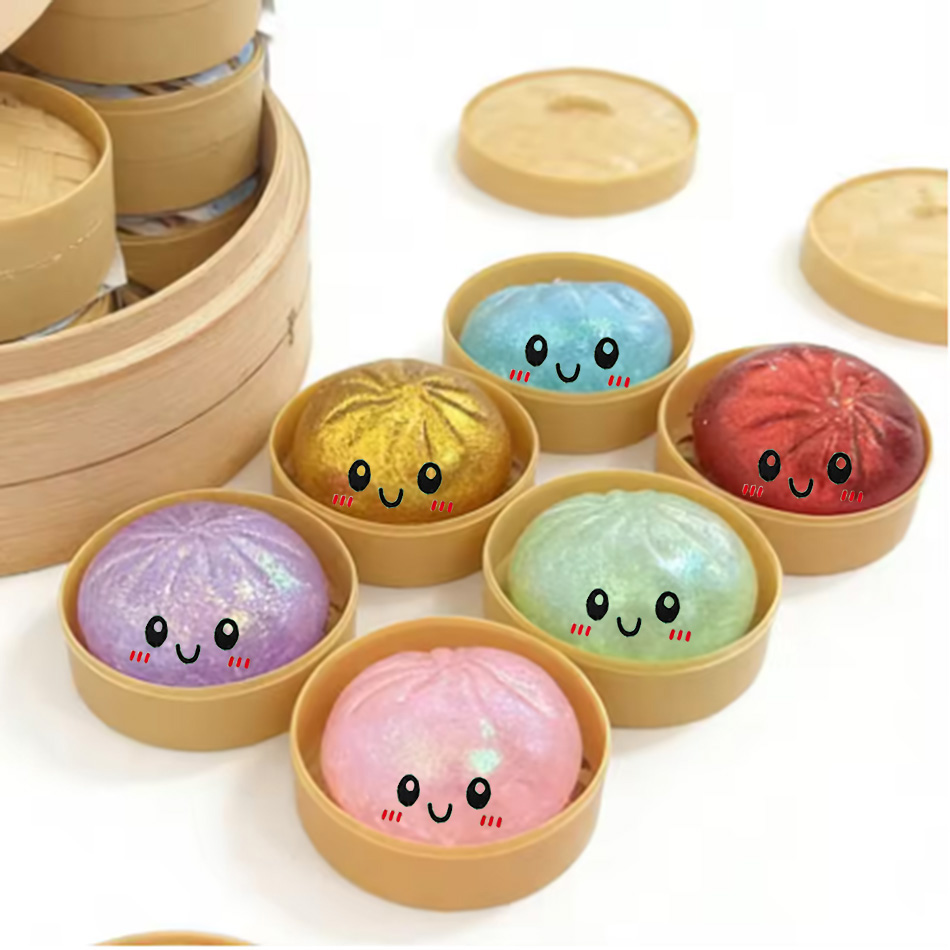 Dumpling Squishy Toy with stea - Kids Toys Dumplings 评论和价格