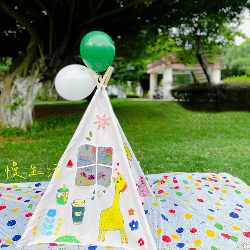 Popular Colorful Panited Tent  - Kids Toys Bd 评论和价格