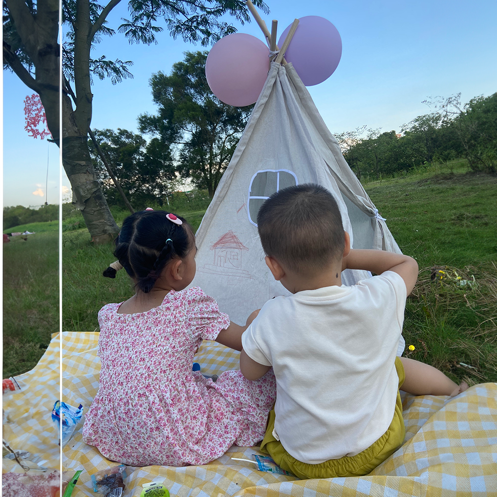Popular Colorful Panited Tent  - Kids Toys Bd 评论和价格
