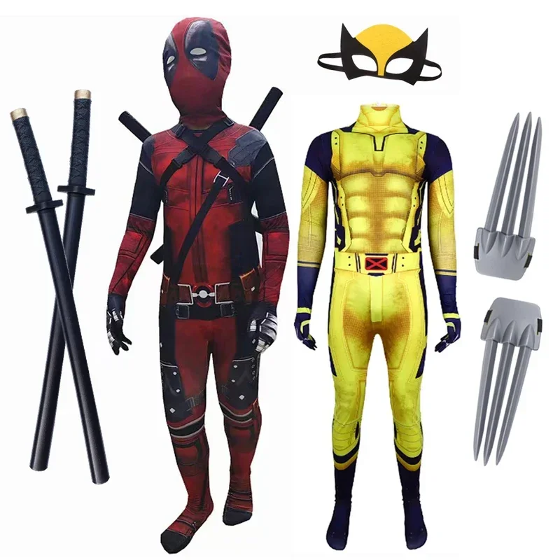 Kids Cosplay Deadpool & Wolver - Kids Toys Play Youtube 评论和价格