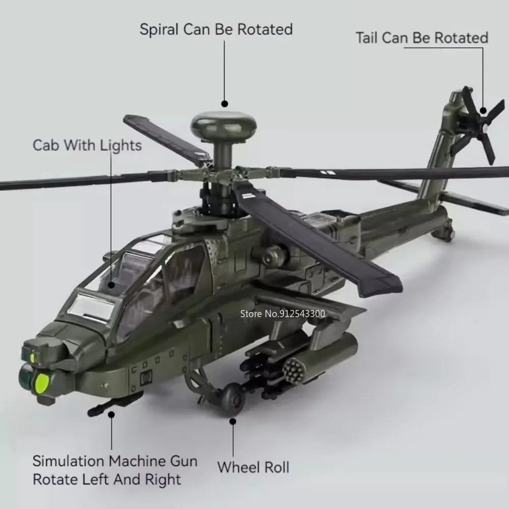1:32 Scale AH-64 Airplane Mode - Kids Toys Vehicle 评论和价格