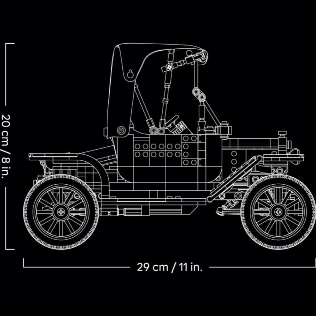 New 1060pcs MOC Ford Model T B - Kids Toys Vintage 评论和价格