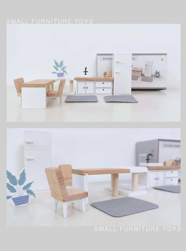 Modern dollhouse furniture kit - Kids Toys Kitchen 评论和价格