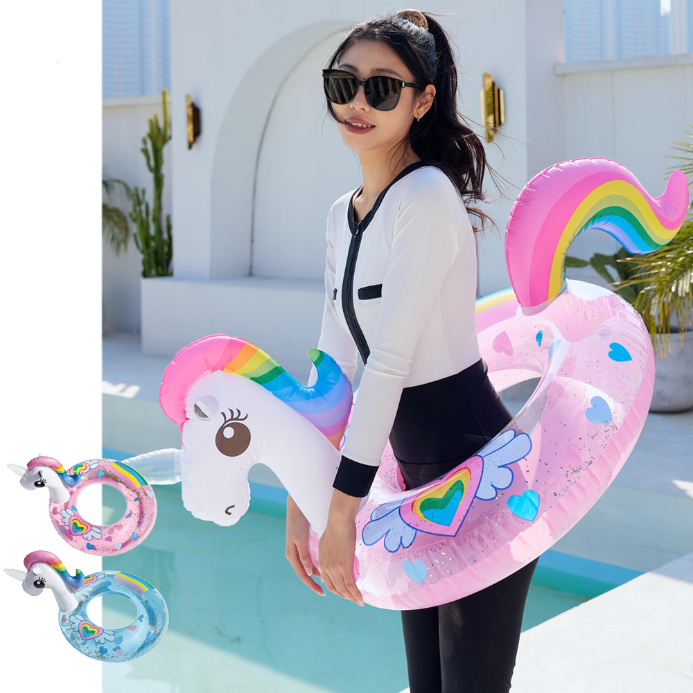 Cartoon Unicorn Baby Swim Ring - Kids Toys Play Youtube 评论和价格